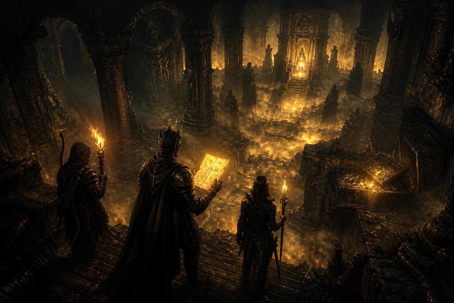 Original Mistfall Hunter Tools squad planning illustration